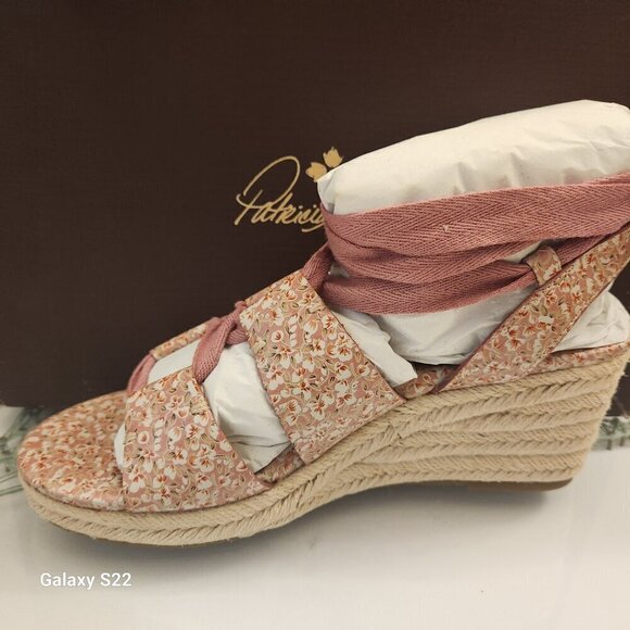 PATRICIA Nash Riva Wedge Sandals Blush Bouquet, SZ 8, NIB - Picture 4 of 10